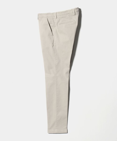 新品【ブリリア 1949】 秋冬コットンツイル ノープリーツパンツ 白 44 セール】【別注】＜BRIGLIA 1949＞ツイル ノープリーツ パンツ（その他