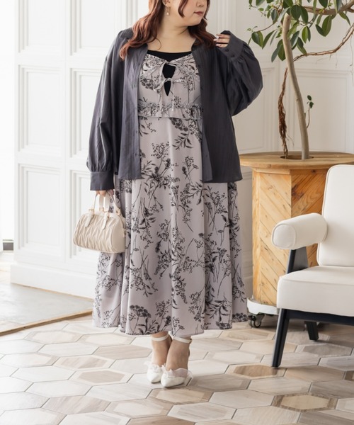 CLETTE(クレット)の「CLETTEオリジナルシアーシャツ(シャツ/ブラウス・レディース・チャコールグレー/グレー/ブルー/オフホワイト・4L/3L/LL)」の13枚目の写真