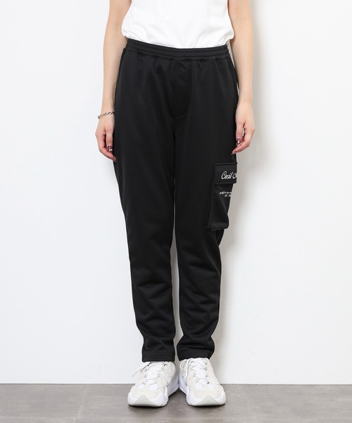 CECIL McBEE(セシルマクビー)の「MESSAGE CARGO PANTS ロゴ刺繍 テーパードカーゴパンツ(その他パンツ・レディース・ブラック・1(S)/2(M))」の6枚目の写真