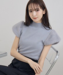 RU.TI.LE（ルチル）の「【RU.TI.LE】袖ファーハイネックニット（ニット/セーター）」