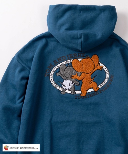 72】【TOM＆JERRY/トムとジェリー】ジェリー＆タフィー サガラ刺繍 裏