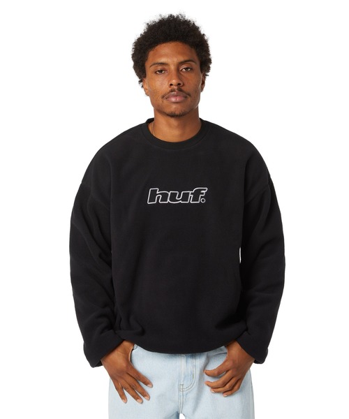 H DOT POLAR FLEECE CREWNECK SWEATSHIRT（スウェット）｜HUF（ハフ