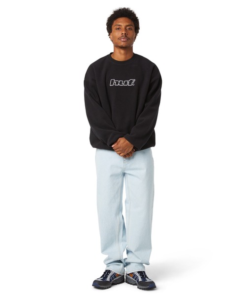 H DOT POLAR FLEECE CREWNECK SWEATSHIRT（スウェット）｜HUF（ハフ