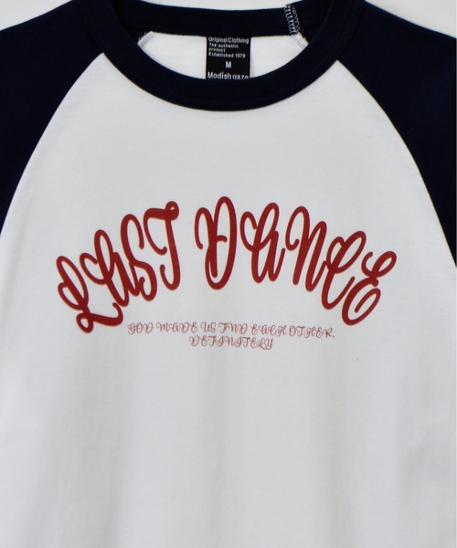 DOUBLE STEAL(ダブルスティール)の「LAST DANCE ラグランロンT(Tシャツ/カットソー・メンズ・ブラック/グリーン/ネイビー・MEDIUM/LARGE)」の11枚目の写真