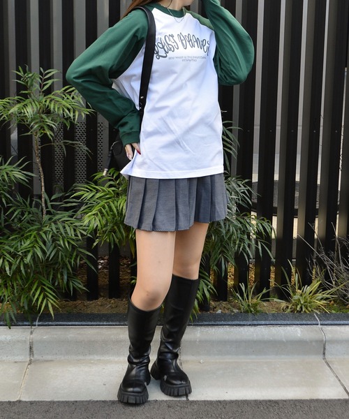 DOUBLE STEAL(ダブルスティール)の「LAST DANCE ラグランロンT(Tシャツ/カットソー・メンズ・ブラック/グリーン/ネイビー・MEDIUM/LARGE)」の16枚目の写真