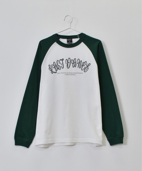 DOUBLE STEAL(ダブルスティール)の「LAST DANCE ラグランロンT(Tシャツ/カットソー・メンズ・ブラック/グリーン/ネイビー・MEDIUM/LARGE)」の17枚目の写真