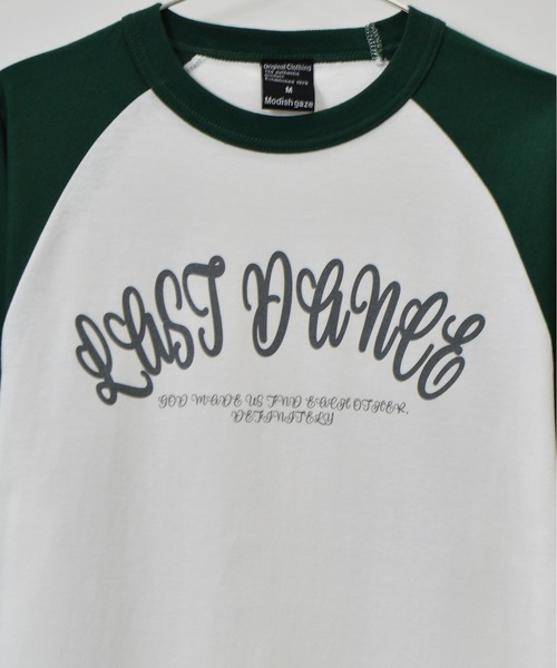 DOUBLE STEAL(ダブルスティール)の「LAST DANCE ラグランロンT(Tシャツ/カットソー・メンズ・ブラック/グリーン/ネイビー・MEDIUM/LARGE)」の18枚目の写真