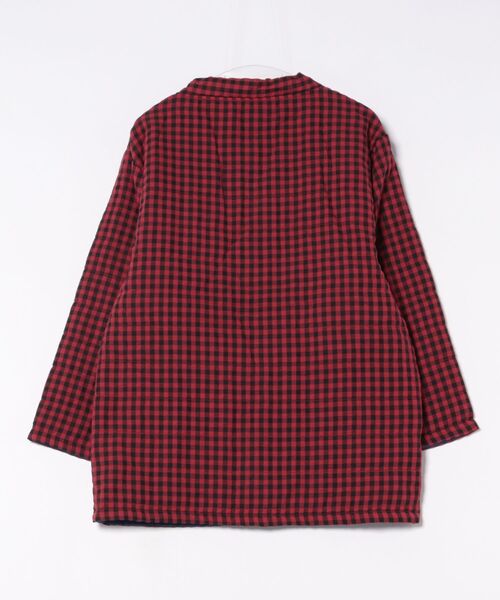 カヤ（カヤ）の「【カヤ】色衣（いろごろも）ネオ半纏 格子（その他アウター・メンズ・レッド・FREE）」の2枚目の写真