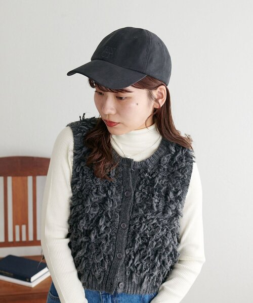 DISCOAT（ディスコート）の「スクエアロゴ同色刺繍CAP（キャップ・レディース・ベージュ/ブラック・FREE）」の10枚目の写真