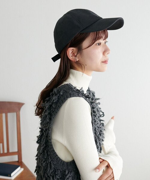 DISCOAT（ディスコート）の「スクエアロゴ同色刺繍CAP（キャップ・レディース・ベージュ/ブラック・FREE）」の11枚目の写真