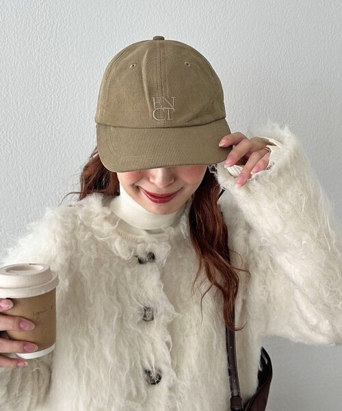 DISCOAT（ディスコート）の「スクエアロゴ同色刺繍CAP（キャップ・レディース・ベージュ/ブラック・FREE）」の15枚目の写真