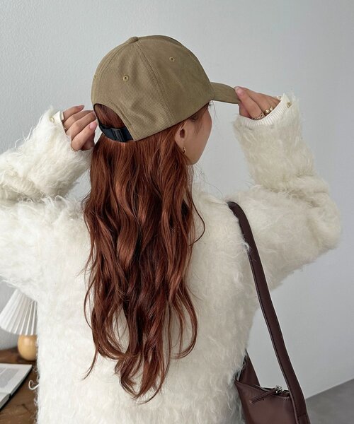 DISCOAT（ディスコート）の「スクエアロゴ同色刺繍CAP（キャップ・レディース・ベージュ/ブラック・FREE）」の17枚目の写真