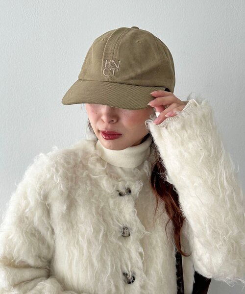 DISCOAT（ディスコート）の「スクエアロゴ同色刺繍CAP（キャップ・レディース・ベージュ/ブラック・FREE）」の18枚目の写真