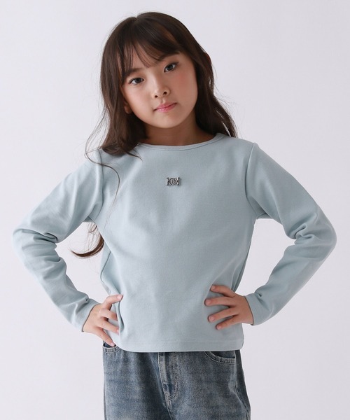 repipi armario（レピピ アルマリオ）の「【10C REPIPI】10CプレートロングTシャツ（Tシャツ/カットソー・キッズ・ブルー系その他/ピンク系その他/ブラック系その他/ホワイト・120cm/110cm/130cm）」の3枚目の写真