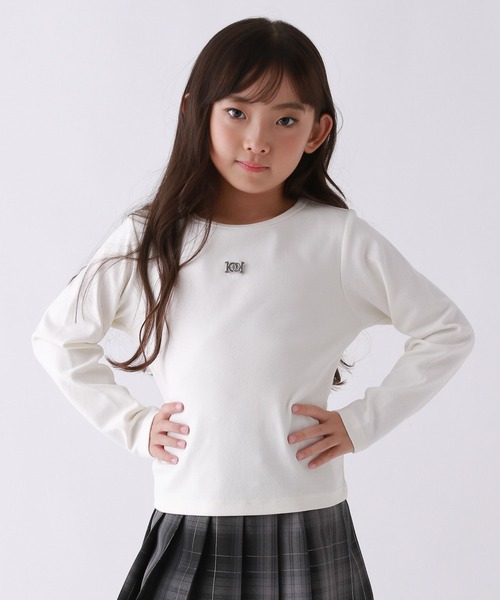 repipi armario（レピピ アルマリオ）の「【10C REPIPI】10CプレートロングTシャツ（Tシャツ/カットソー・キッズ・ブルー系その他/ピンク系その他/ブラック系その他/ホワイト・120cm/110cm/130cm）」の2枚目の写真