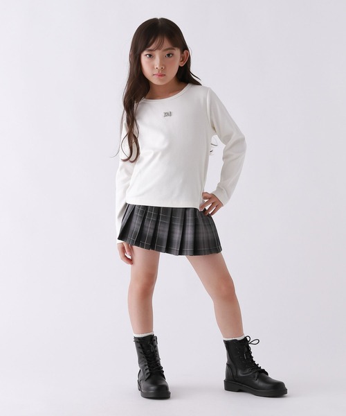 repipi armario（レピピ アルマリオ）の「【10C REPIPI】10CプレートロングTシャツ（Tシャツ/カットソー・キッズ・ブルー系その他/ピンク系その他/ブラック系その他/ホワイト・120cm/110cm/130cm）」の5枚目の写真