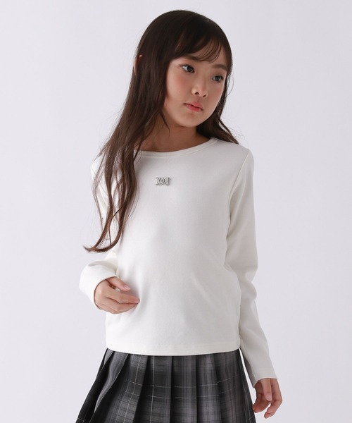 repipi armario（レピピ アルマリオ）の「【10C REPIPI】10CプレートロングTシャツ（Tシャツ/カットソー・キッズ・ブルー系その他/ピンク系その他/ブラック系その他/ホワイト・120cm/110cm/130cm）」の8枚目の写真