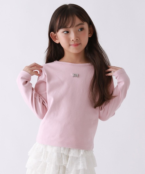 repipi armario（レピピ アルマリオ）の「【10C REPIPI】10CプレートロングTシャツ（Tシャツ/カットソー・キッズ・ブルー系その他/ピンク系その他/ブラック系その他/ホワイト・120cm/110cm/130cm）」の16枚目の写真