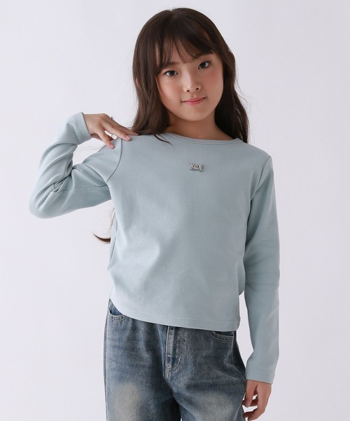 repipi armario（レピピ アルマリオ）の「【10C REPIPI】10CプレートロングTシャツ（Tシャツ/カットソー・キッズ・ブルー系その他/ピンク系その他/ブラック系その他/ホワイト・120cm/110cm/130cm）」の20枚目の写真