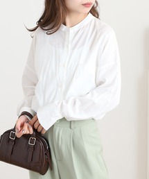 OMNES（オムネス）の「綿レーヨン後ろタックコクーンシャツ（シャツ/ブラウス）」