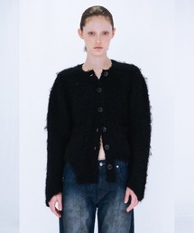 VIAVANDA（ヴィアヴァンダ）の「CUTTING MOHAIR KNIT CARDIGAN（カーディガン/ボレロ）」