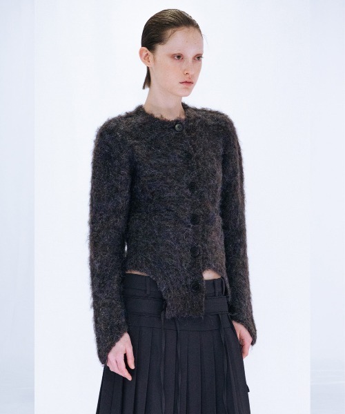 CUTTING MOHAIR KNIT CARDIGAN（カーディガン/ボレロ）｜VIAVANDA