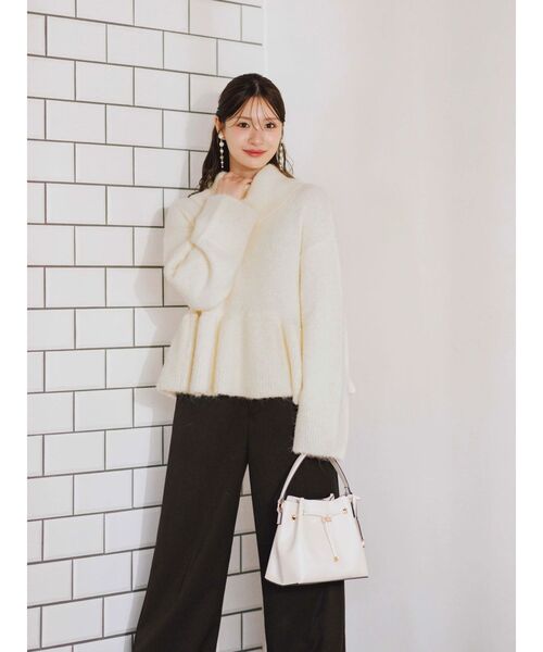 MERCURYDUO(マーキュリーデュオ)の「フェイクウール折返しベルトパンツ(その他パンツ・レディース・グレー/その他1/ブラウン・SMALL/MEDIUM)」の10枚目の写真