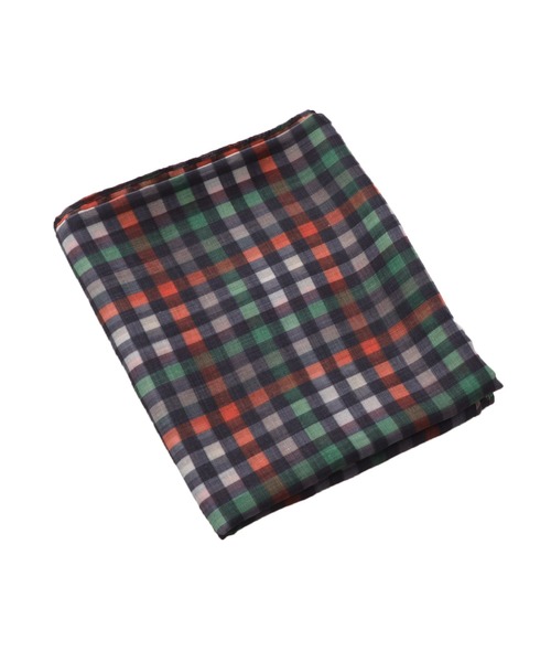 Arnold Palmer（アーノルドパーマー）の「パーマーチェック ラージ ストール（ストール/ショール・レディース・ネイビー/ベージュ・F）」の6枚目の写真