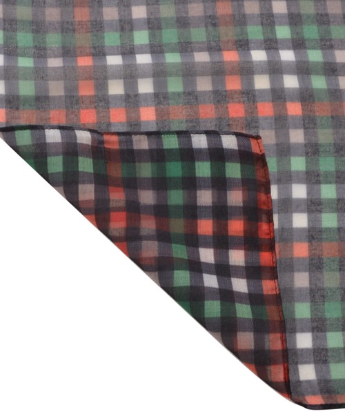 Arnold Palmer（アーノルドパーマー）の「パーマーチェック ラージ ストール（ストール/ショール・レディース・ネイビー/ベージュ・F）」の8枚目の写真