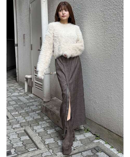 MURUA（ムルーア）の「ZIPスリットナロースカート（スカート・レディース・ブラック/その他1・1/2）」の11枚目の写真