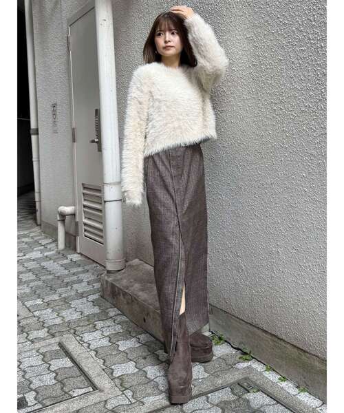 MURUA（ムルーア）の「ZIPスリットナロースカート（スカート・レディース・ブラック/その他1・1/2）」の12枚目の写真