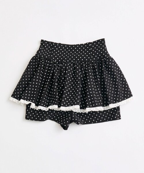 OLIVE des OLIVE（オリーブデオリーブ）の「【インフルエンサー企画】miko ふりふりスカパン（その他パンツ・レディース・ブラック/ドット/ピンク・FREE）」の9枚目の写真