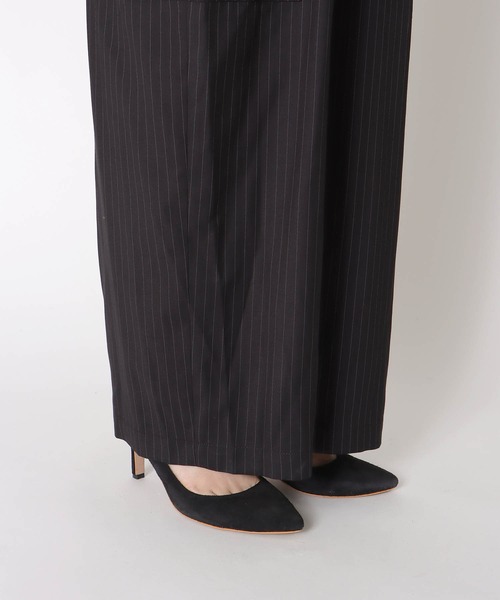 Jines（ジネス）の「ピンストライプサロペット（サロペット/オーバーオール・レディース・ブラック・38）」の12枚目の写真