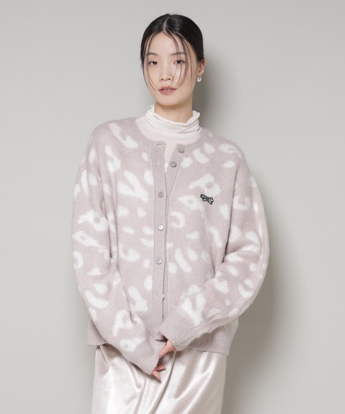 PENNEYS(ぺニーズ)の「PENNEYS別注TheFOXレオパードクルーカーディガン(ニット/セーター・レディース・ブラック/ライトグレー/チャコール・FREE)」の13枚目の写真