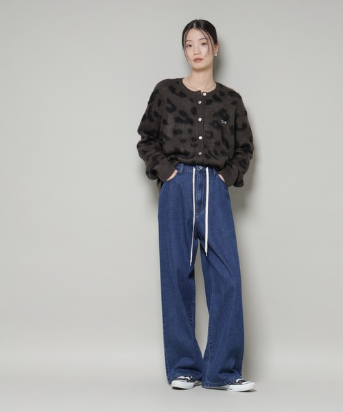 PENNEYS(ぺニーズ)の「PENNEYS別注TheFOXレオパードクルーカーディガン(ニット/セーター・レディース・ブラック/ライトグレー/チャコール・FREE)」の21枚目の写真