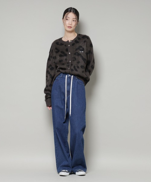 PENNEYS(ぺニーズ)の「PENNEYS別注TheFOXレオパードクルーカーディガン(ニット/セーター・レディース・ブラック/ライトグレー/チャコール・FREE)」の22枚目の写真