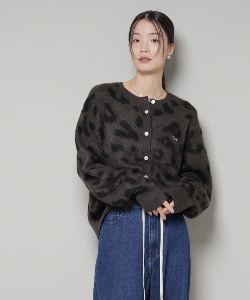 セール】PENNEYS別注TheFOXレオパードクルーカーディガン（ニット