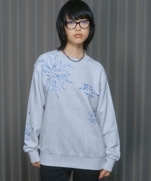 THINGS THAT MATTER(シングス ザット マター)の「PRE-SENT SPARKLE PULL-OVER / プレゼントスパークルプルオーバー(スウェット・レディース・アイボリー/ブラック/グレー・FREE)」の3枚目の写真