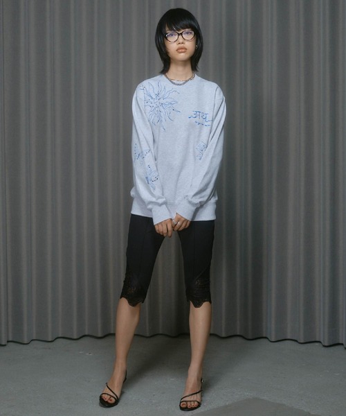 THINGS THAT MATTER(シングス ザット マター)の「PRE-SENT SPARKLE PULL-OVER / プレゼントスパークルプルオーバー(スウェット・レディース・アイボリー/ブラック/グレー・FREE)」の8枚目の写真