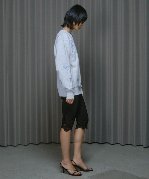 THINGS THAT MATTER(シングス ザット マター)の「PRE-SENT SPARKLE PULL-OVER / プレゼントスパークルプルオーバー(スウェット・レディース・アイボリー/ブラック/グレー・FREE)」の9枚目の写真