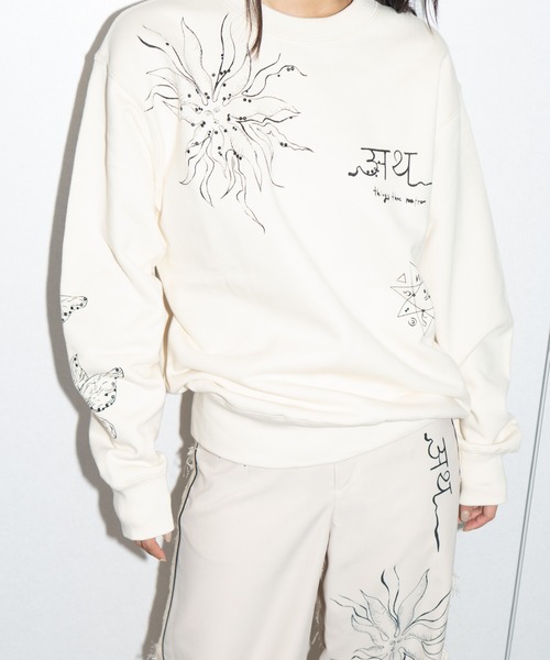 THINGS THAT MATTER(シングス ザット マター)の「PRE-SENT SPARKLE PULL-OVER / プレゼントスパークルプルオーバー(スウェット・レディース・アイボリー/ブラック/グレー・FREE)」の12枚目の写真