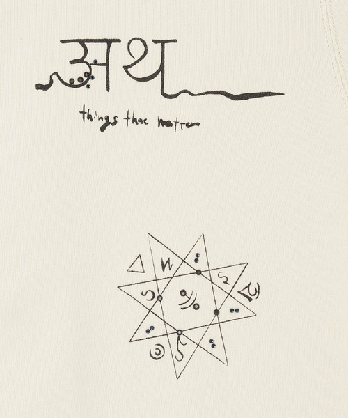 THINGS THAT MATTER(シングス ザット マター)の「PRE-SENT SPARKLE PULL-OVER / プレゼントスパークルプルオーバー(スウェット・レディース・アイボリー/ブラック/グレー・FREE)」の19枚目の写真