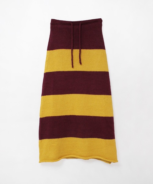 RNA（アールエヌエー）の「G1100 ボールドボーダーロングスカート（スカート・レディース・オレンジ/イエロー・MEDIUM）」の5枚目の写真