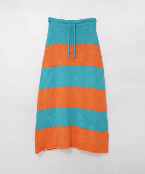 RNA（アールエヌエー）の「G1100 ボールドボーダーロングスカート（スカート・レディース・オレンジ/イエロー・MEDIUM）」の11枚目の写真