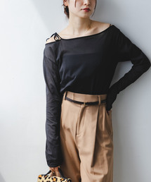 Noble | N.Jam/エヌジャム シアーリボンTOP(Tシャツ/カットソー)