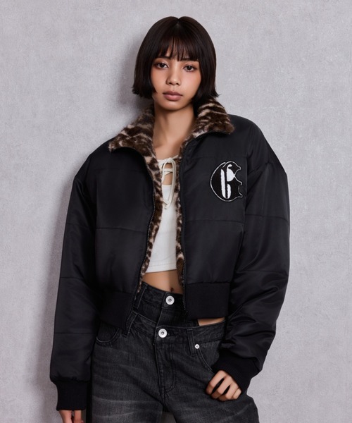 STUPID IN RICH REVERSIBLE エコファーブルゾン（ブルゾン）｜GYDA