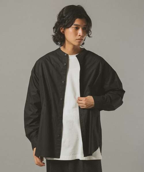 RAGEBLUE(レイジブルー)の「タイプライターバンドカラーシャツ(シャツ/ブラウス・メンズ・ブラック/ホワイト・LARGE/MEDIUM)」の16枚目の写真