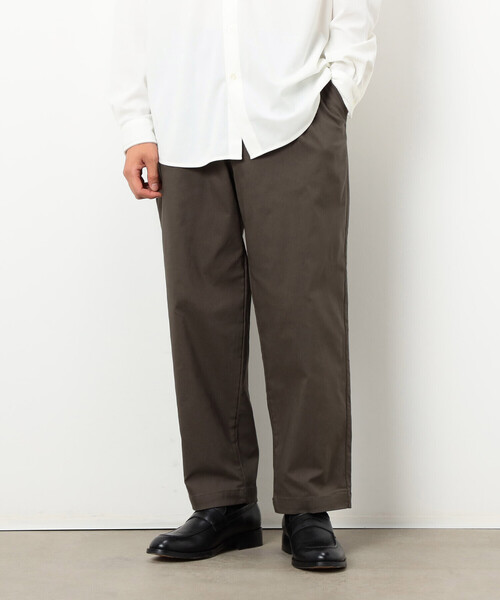 COMME CA ISM（コムサイズム）の「【スマートベーシックパンツ】裏起毛 ハイテンション  ワンタック ワイド テーパード パンツ（その他パンツ・メンズ・ベージュ/チャコール/ブラック/カーキ・M/L/S/XL）」の4枚目の写真