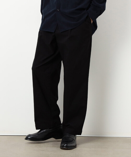 COMME CA ISM（コムサイズム）の「【スマートベーシックパンツ】裏起毛 ハイテンション  ワンタック ワイド テーパード パンツ（その他パンツ・メンズ・ベージュ/チャコール/ブラック/カーキ・M/L/S/XL）」の8枚目の写真