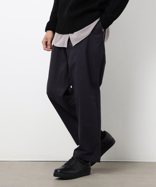COMME CA ISM（コムサイズム）の「【スマートベーシックパンツ】裏起毛 ハイテンション  ワンタック ワイド テーパード パンツ（その他パンツ・メンズ・ベージュ/チャコール/ブラック/カーキ・M/L/S/XL）」の12枚目の写真